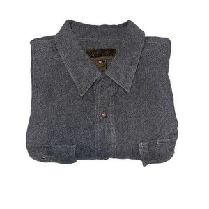 Ridge Rider Men’s 2XL‎ Pewter Grey Button Up Shirt Collar Long Sleeve Western